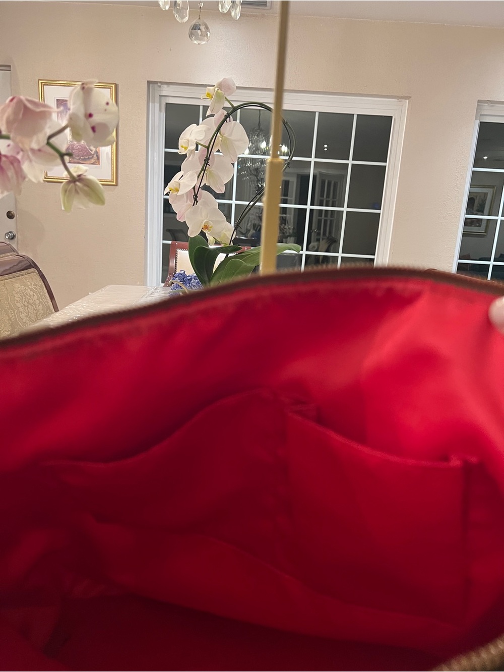 Coach Poppy Dot Print Tote Bag Style 25124 | Red Satin Lining | Shoulder Bag - Picture 10 of 16